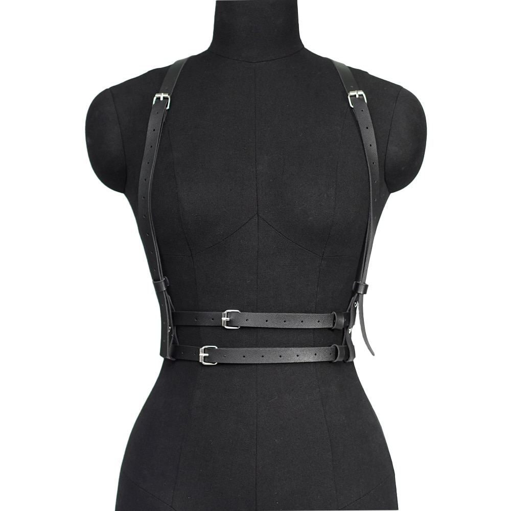 Sexy Body Harness Corset Leather Lingerie Woman Harness Belt Garter Bondage Lingerie Fetish Wear Clothing Suspenders for Women