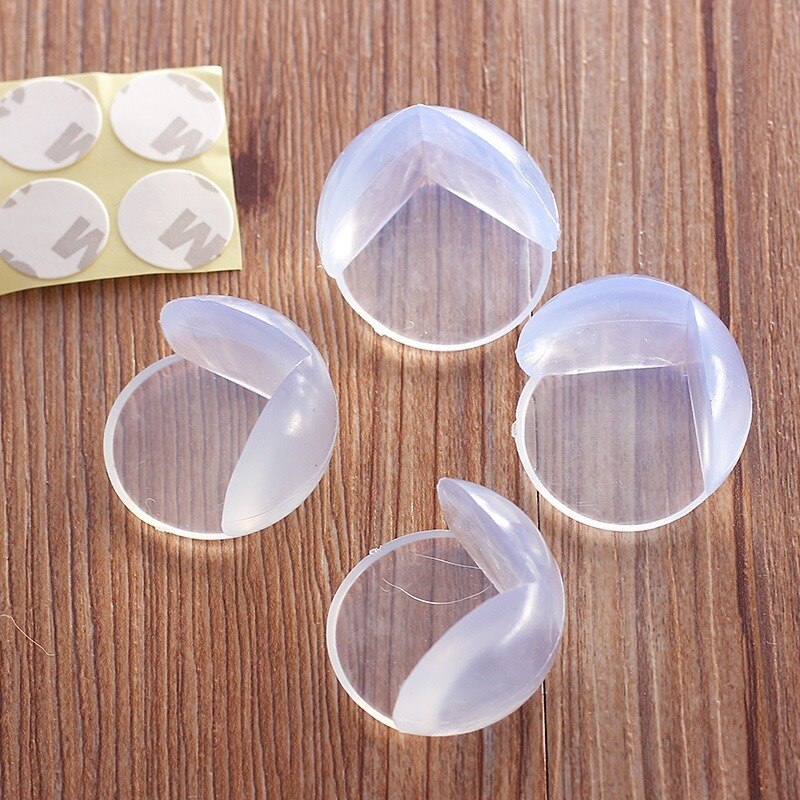 4pcs Transparent Ball Shape Safety Table Conner Protector for Toddler Baby Care Furniture Table Edge Guards Protection Cover Pad
