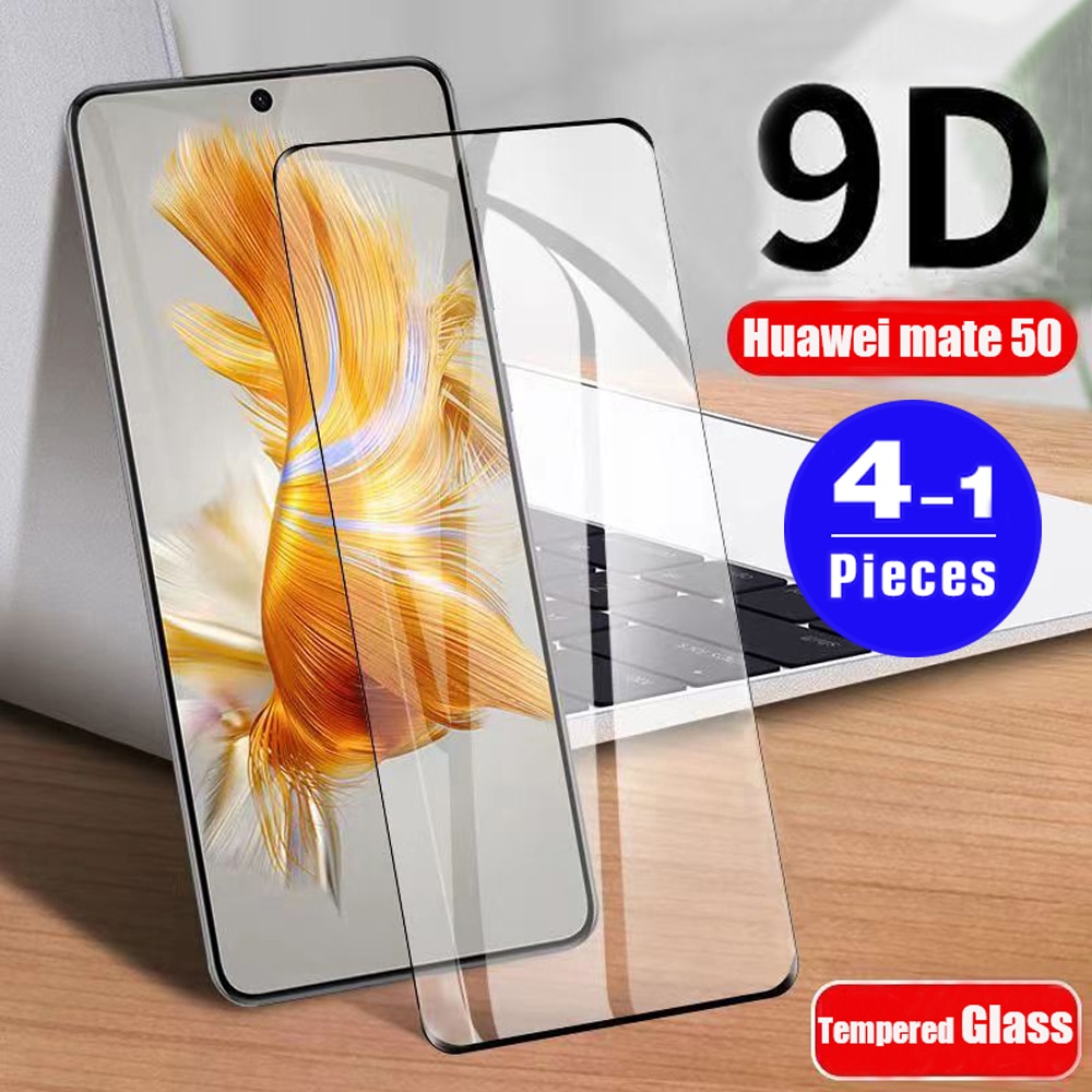 1-4Pcs Full Cover For Huawei mate 50 40 RS 30 lite 50E 40E 30E pro plus Tempered glass phone screen protector HD protective film