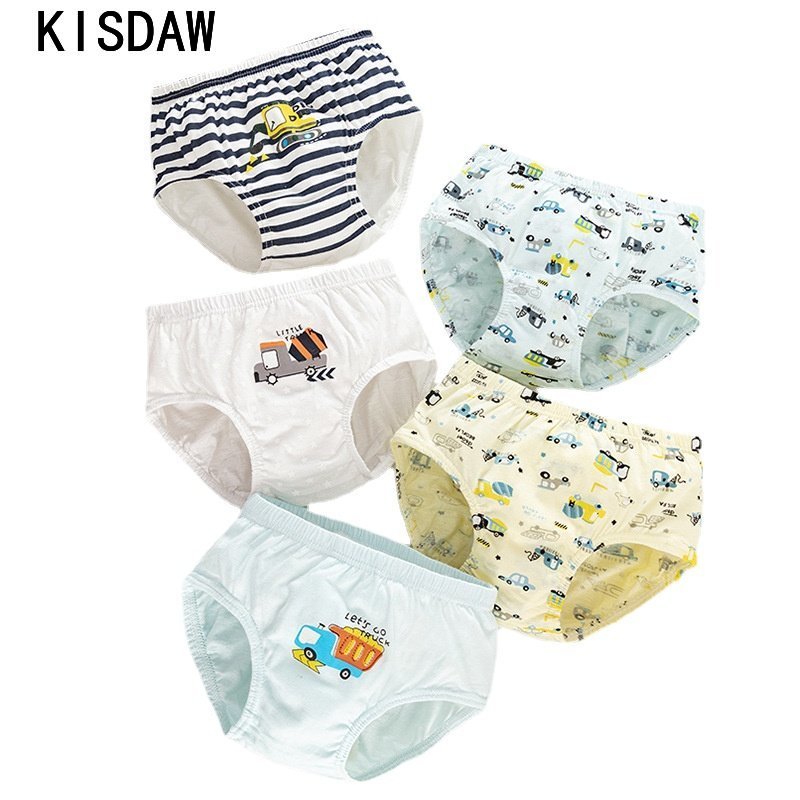 5 Pieces Lot Kids Underwear Soft Comfortable Cotton Panties for boys Cartoon Children Underpants Breathable Briefs for boys