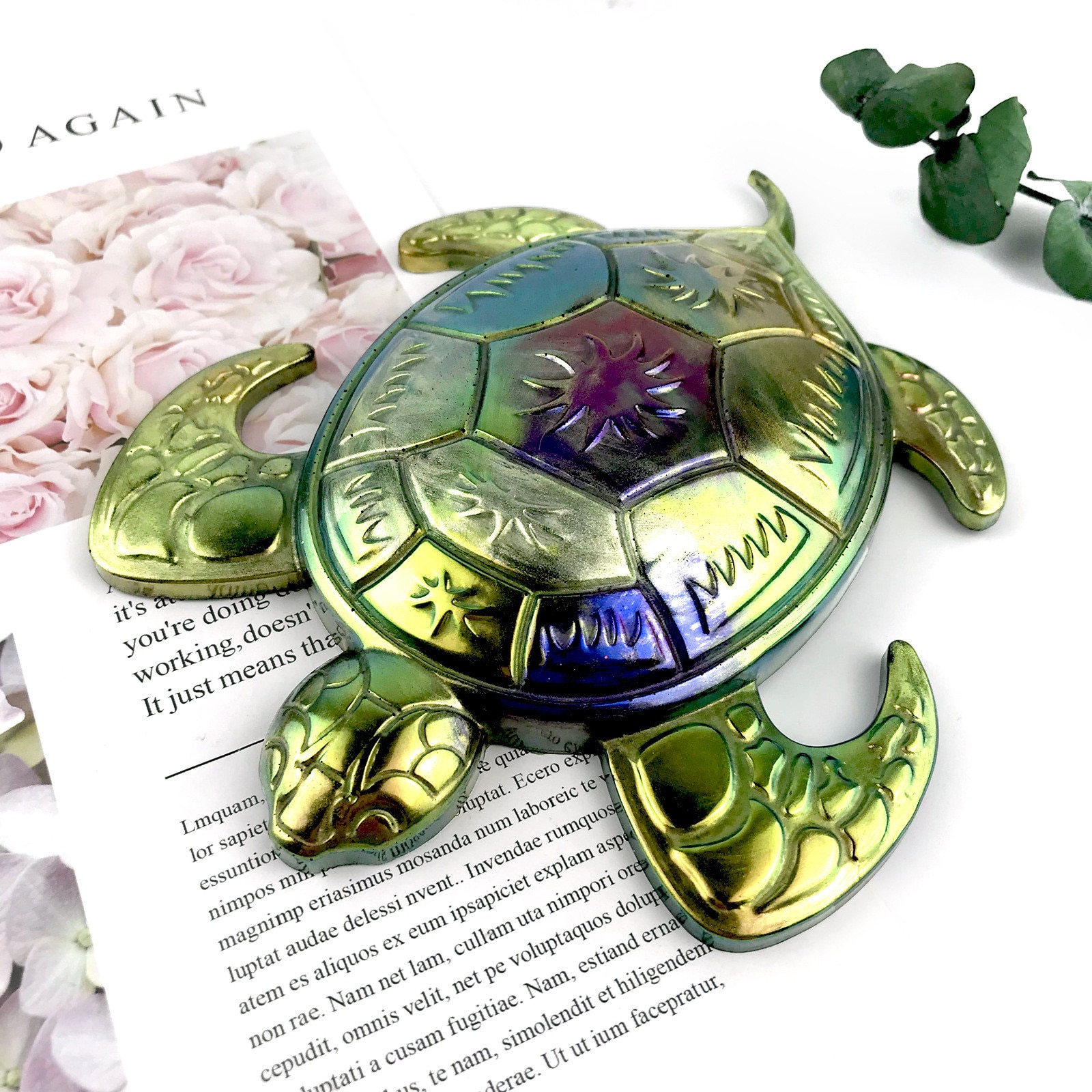 Stereo Sea Turtle Wall Hanging Decoration Desktop Ornament Silicone Mold DIY Crystal Epoxy Resin Mold