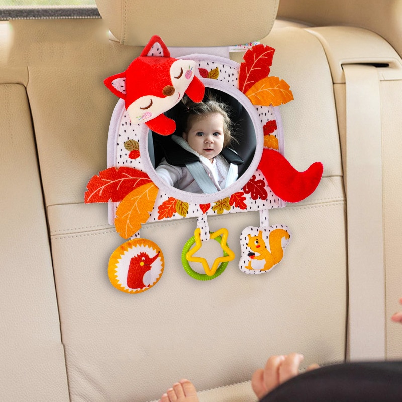 Baby Rear Facing Mirrors Adjustable Safety Car Baby Mirror Back Seat Headrest Rearview Mirror Baby Toys 0 12 Months Kids Monitor