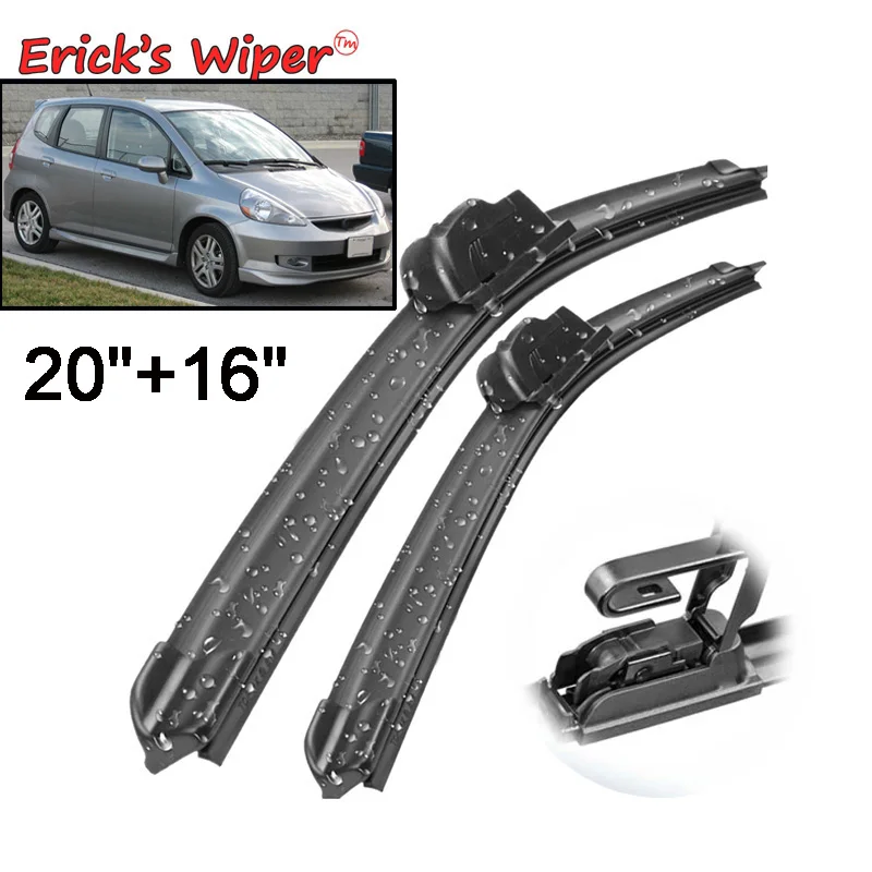 Erick's Wiper LHD Front Wiper Blades For Honda Fit Jazz MK1 2001 - 2008 Windshield Windscreen Window