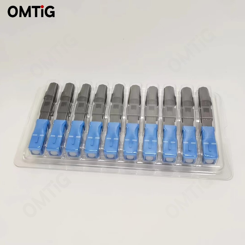10//50/100pcs FTTH UPC Single Mode Fiber Optic Fast Connector FTTH Tool Cold Connection Optical AdapterSC Quick Connector