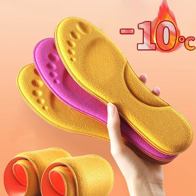 Winter Self Heated Thermal Insoles for Shoes Warm Memory Foam Support Insoles Men Women Sports Shoes Self Heating Insoles Pads