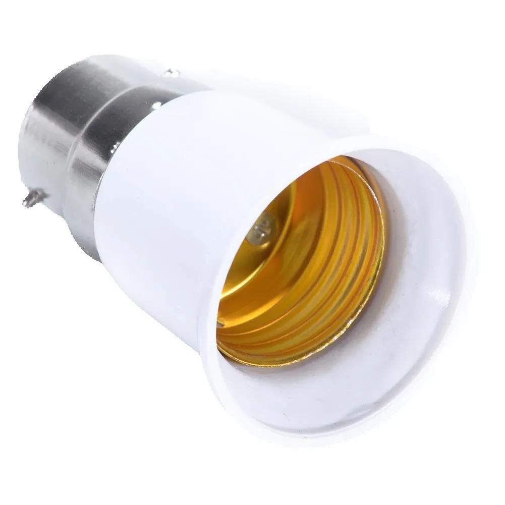 B22 to E27 Light Lamp Bulb Socket Base Converter Edison Screw to Bayonet Cap Base Lamp Holder
