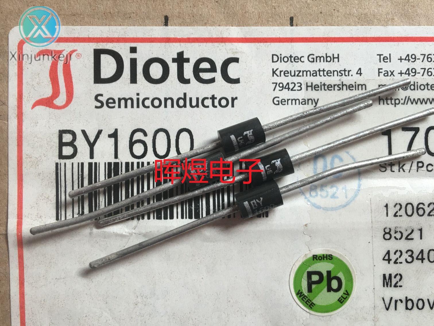 10pcs orginal new DIOTEC BY1600 high-voltage rectifier diode 3A1600V