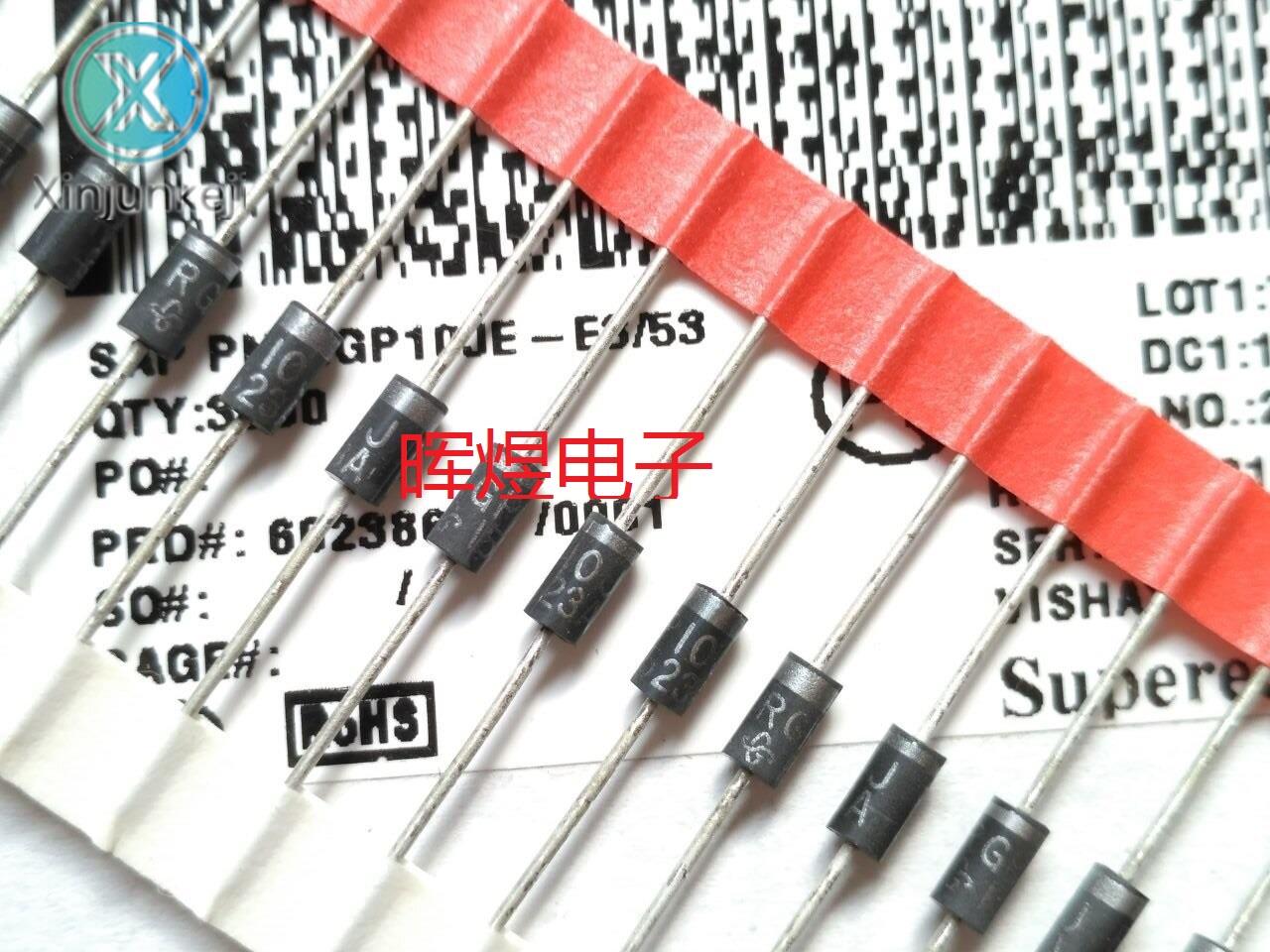 30pcs orginal new RGP10J RGP10JE-E3/53 1A600V color TV rectifier diode