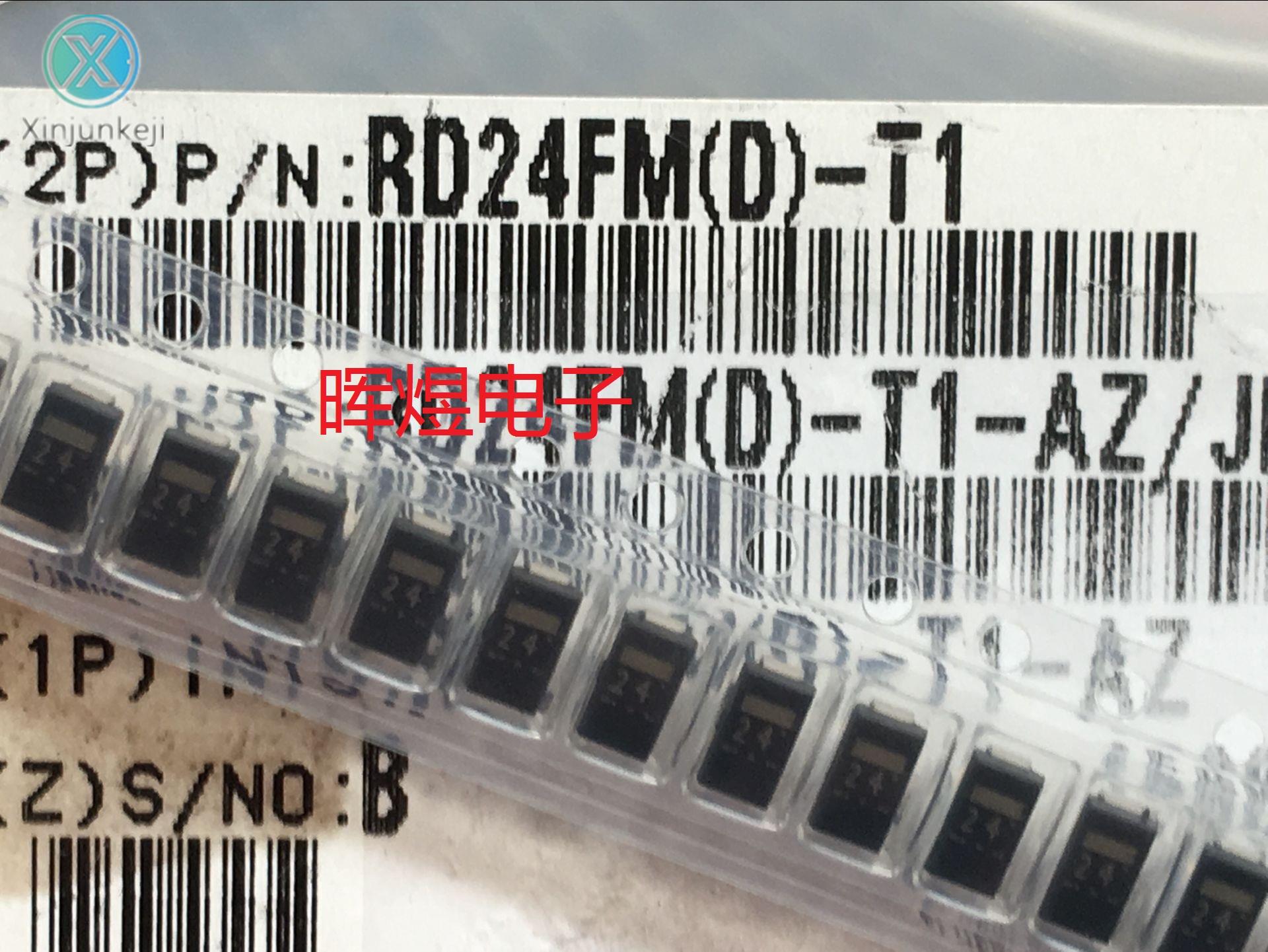 30pcs orginal new RD24FM (D) - T1 SMD zener diode DO214AC/SMA 1W24V