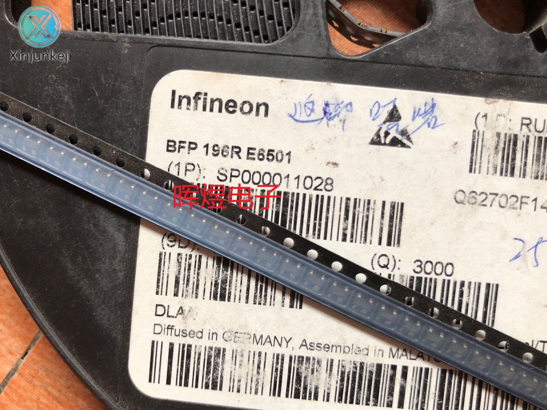 10pcs orginal new BFP196R E6501 screen printed RIs R1s NPN RF transistor SOT143