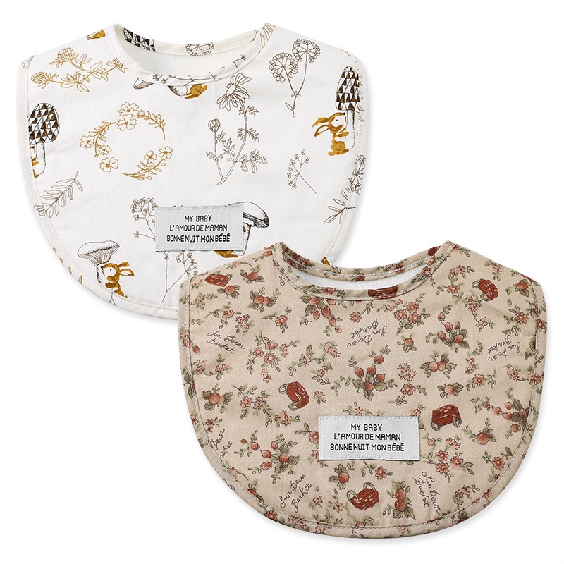 baby bibs waterproof Cotton Color Infant Bib Newborn Burp Cloths Bandana Scarf for Kids Newborn Boy Girls Feeding Saliva Towel