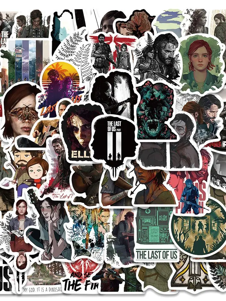 50PCS Game The Last of US Cool Stickers for Motorcycle Skateboard Bike Laptop Phone Suitcase Car