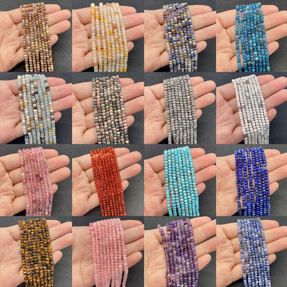 Natural stone eagle eye green agate bulk spacer beads for making jewelry beads DIY fashion bracelet necklace accessories