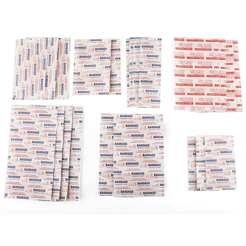 10pcs/set English Letters PE Band Aid Strips Wound Plaster Skin Patch Waterproof Elastic Medical Adhesive Bandages Breathable
