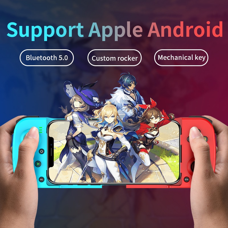 D3 Type-C Telescopic Mobile Phone Gamepad Bluetooth-compatible 5.0 Wireless Game Controller Joystick for PUBG Android iOS