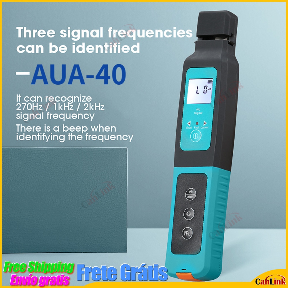 AUA-40 Fiber Optic Identifier Live With Built In 10mw Visual Fault Locator VFL 800-1700nm SM MM