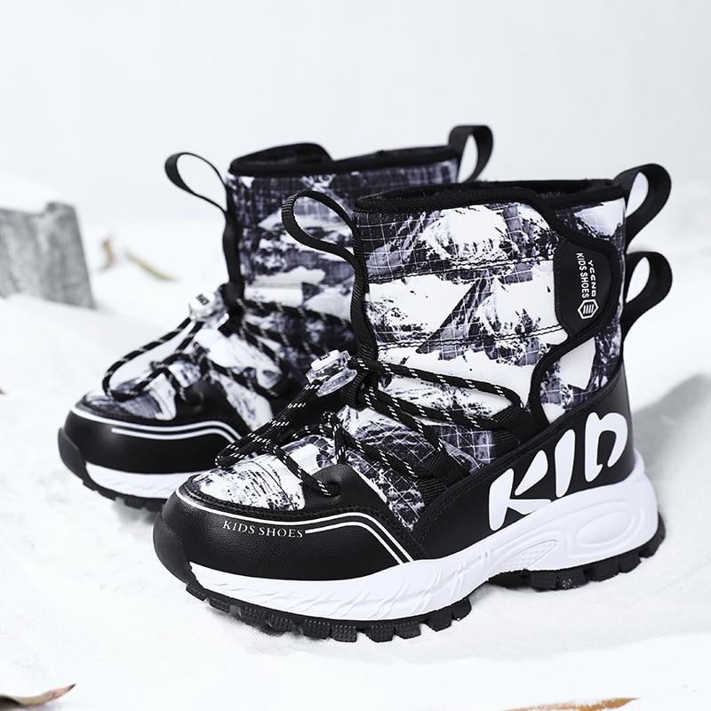 2022 Children's Winter Ugg Boots Fashion Waterproof Warm Kids' Winter Shoes Outdoor Non-slip Boots For Kids Girls 10 T