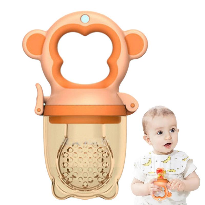 Baby Fruit Feeder Pacifier With Food Grade Soft Safe Silicone Infant Gift Fresh Food Feeder Cartoon Kids Chew Feeder