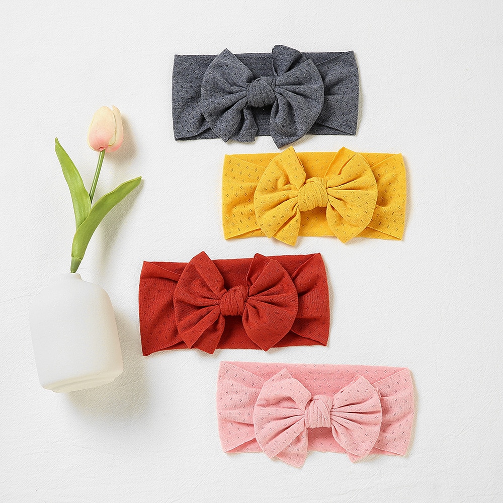 New Style Children's Hair Accessories Baby Hair Band Europe and America Bow Knot Baby Wide Headband Baby Headbands for Girl