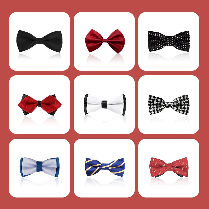 Children's bow tie tie performance clothes small tie handsome solid color collar back strap small corsage hair substitute