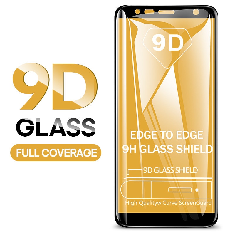 9D Full Cover Tempered Glass For Samsung Galaxy J4 Plus J6 J8 A6 A8 A7 2018 Screen Protector A5 A3 A7 2017 Protective Glass Film