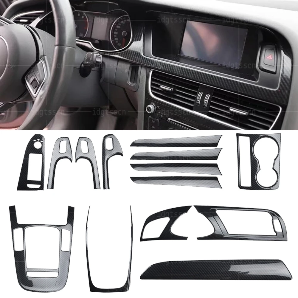 Car interior Carbon Fiber Cover Sticker For Audi A4 B8 A5 8F 2009-2016 Accessories Sticker Gear