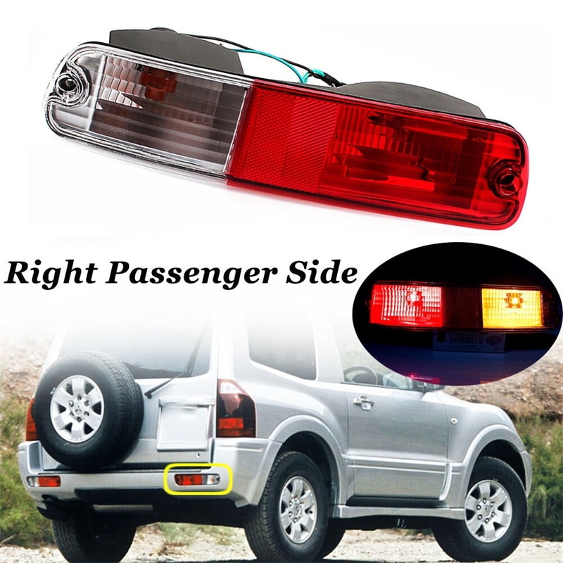 Right/Left Rear Bumper Fog Light For Mitsubishi Pajero Montero 2003 2004 2005 2006 Tail Lamp