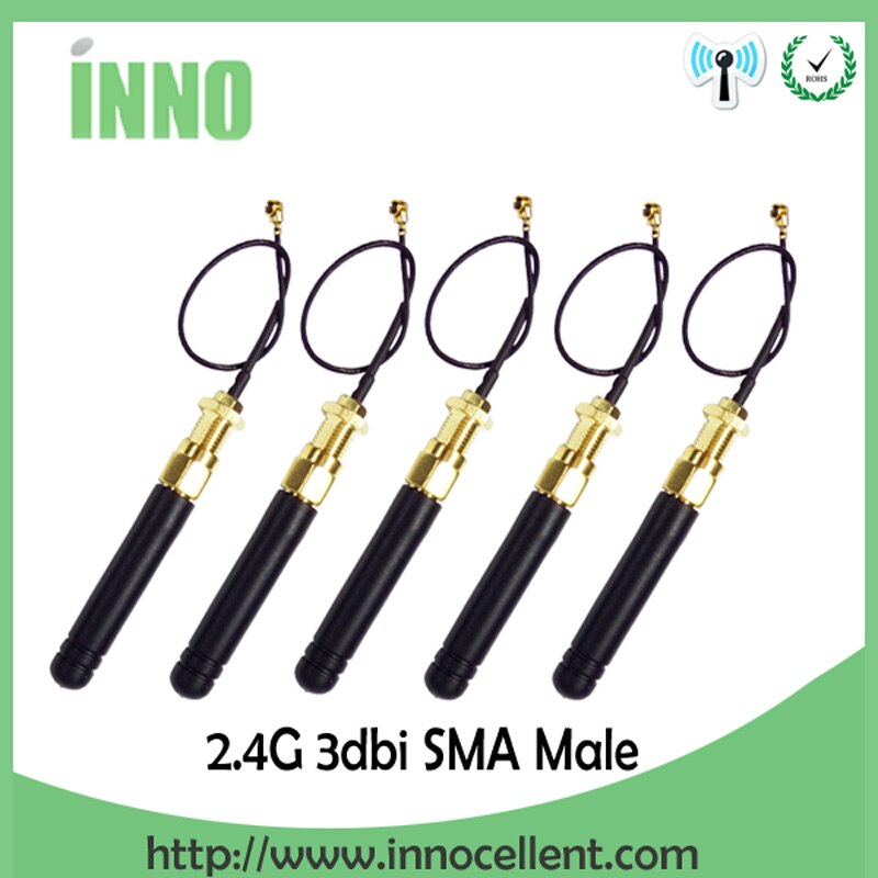 EOTH 2.4g antenna 3dbi sma male wlan wifi 2.4ghz antene ipex1 IPEX4 SMA female pigtail Extension Cable iot module antena