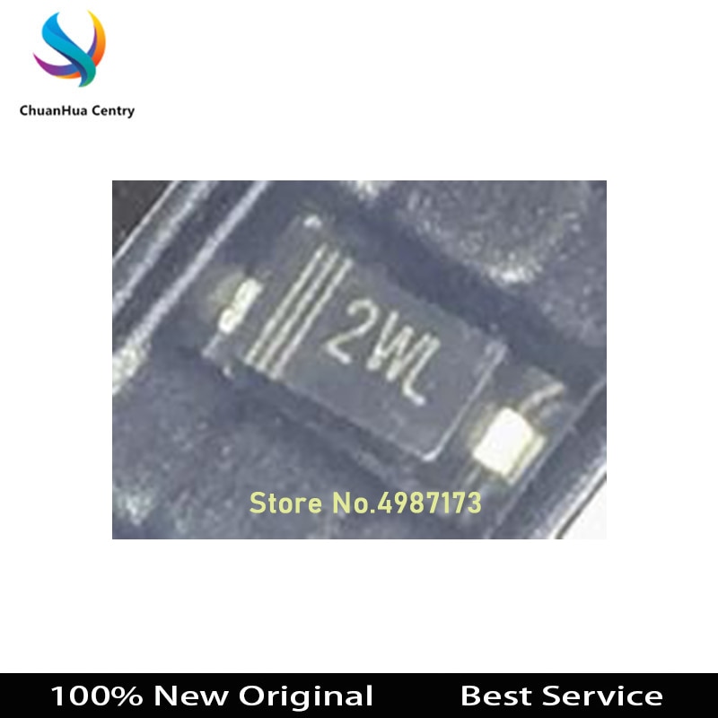 100 Pcs/Lot BZT52B18 2WL SOD123 18V New and Original In Stock