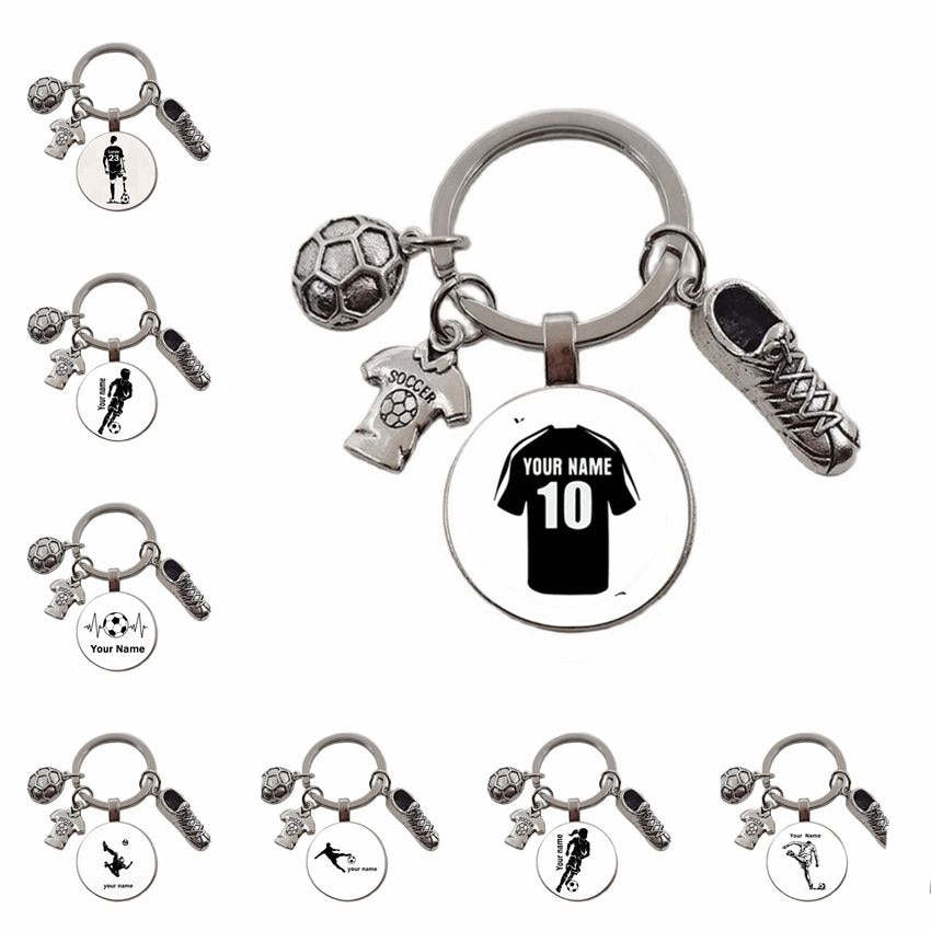 Football Diy Custom Name Keychain To Play Football Boy Keychain, Diy Keychain For Football Lovers