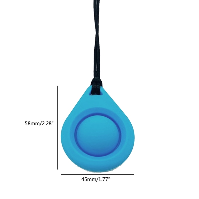 Silicone Teether Soother Chewing Nursing Biting Toy for Autism Anxiety ADHD Silicone Chewable Pendant Teething Necklace