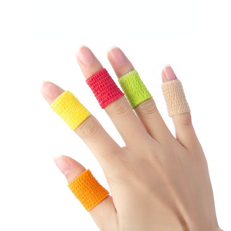 New Colorful Sports Wrap Tape for Finger Joint Knee First Aid Kit Self Adhesive Elastic Bandage Baby Pet Care Tape 2.5cm*4.5m