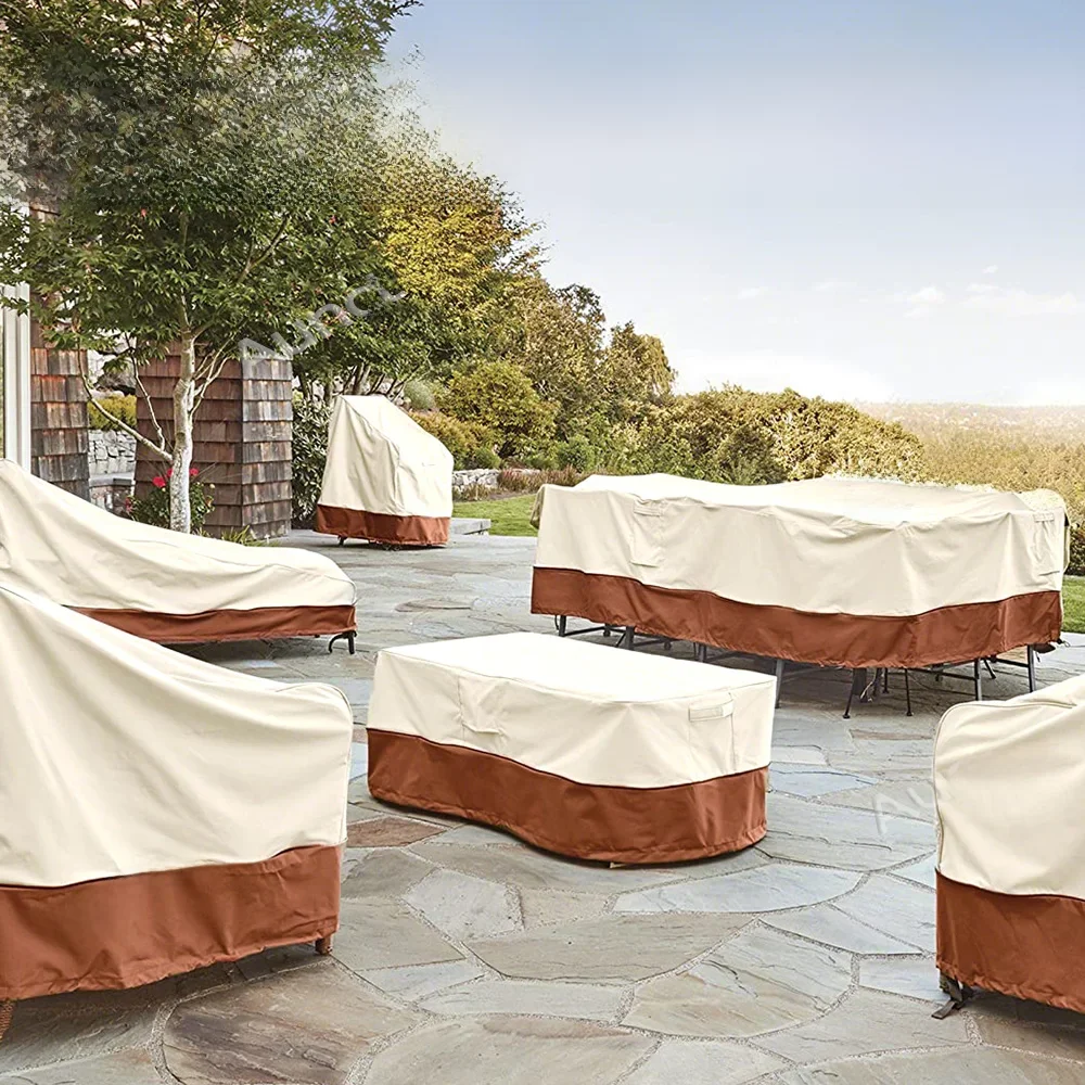 420D HEAVY DUTY Outdoor Garden Furniture Cover for Sofa Table Chair Patio Waterproof Wind-Proof