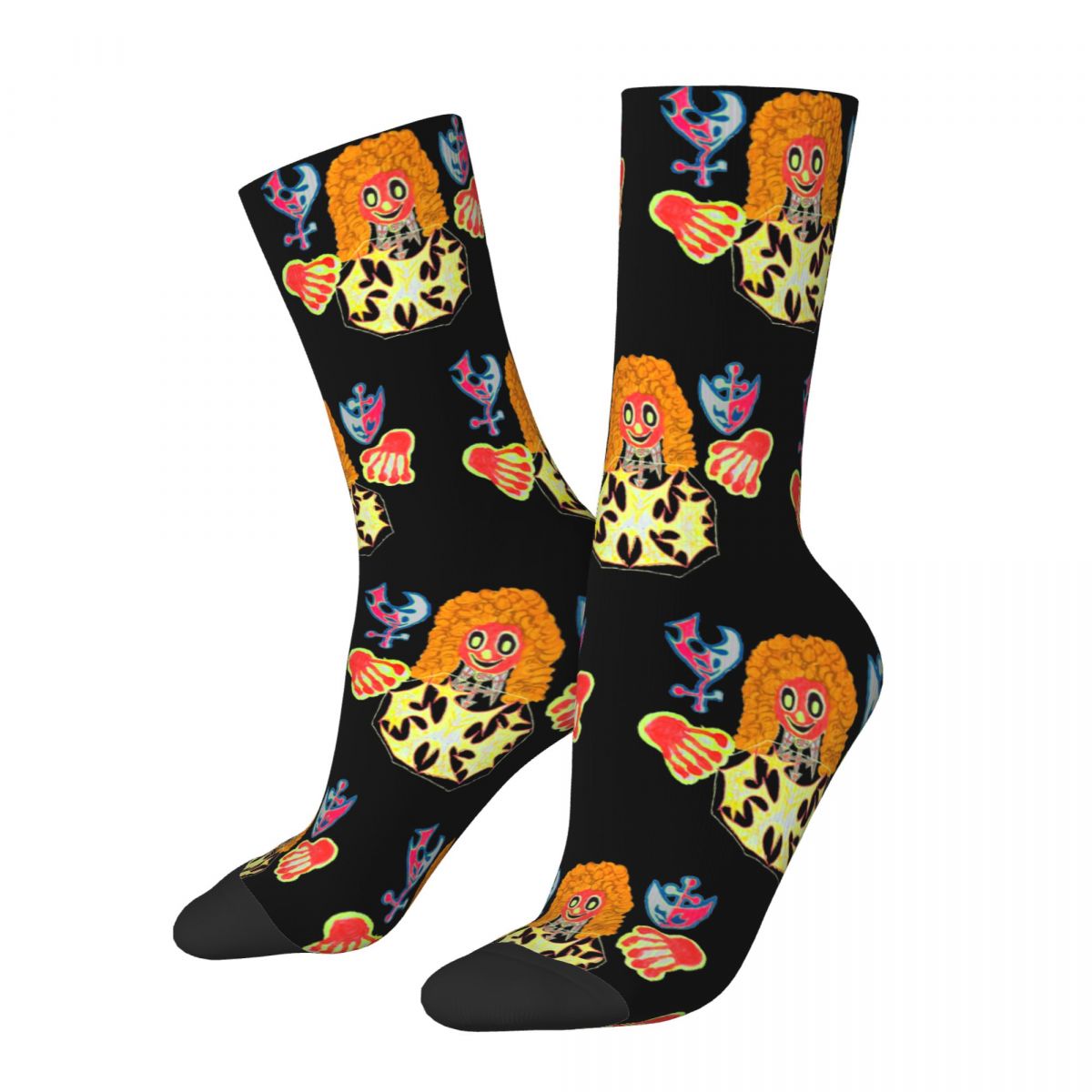 Cool Swedish Rapper Bladee 333 Music Album Football Socks Polyester Crew Socks for Unisex Sweat Absorbing