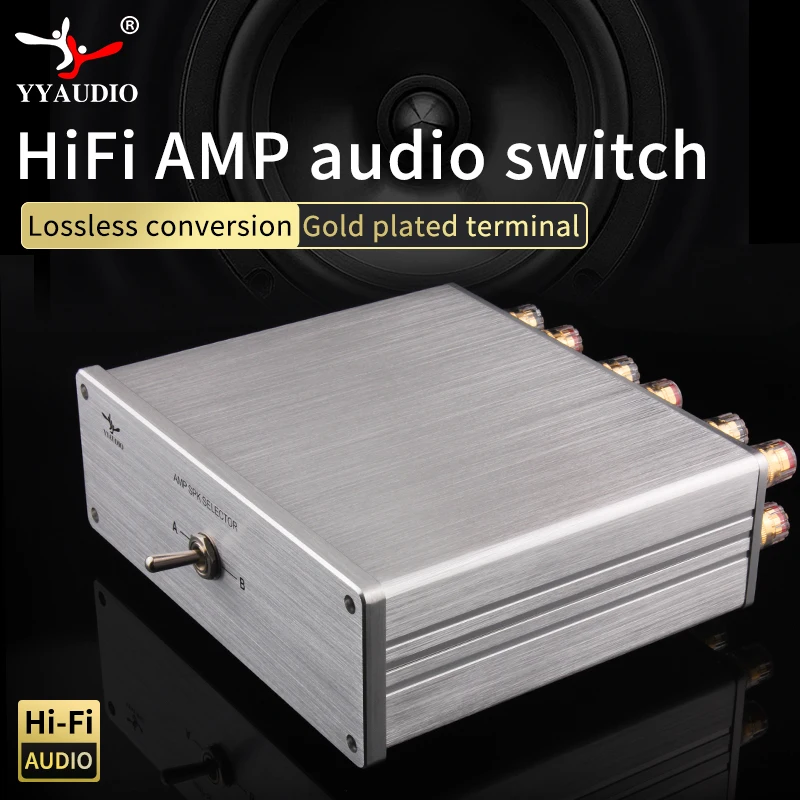 HIFI Lossless 4 In 1 Out 2 IN 1 OUT Hifi Stereo RCA Audio Source input Signal Switcher Switch