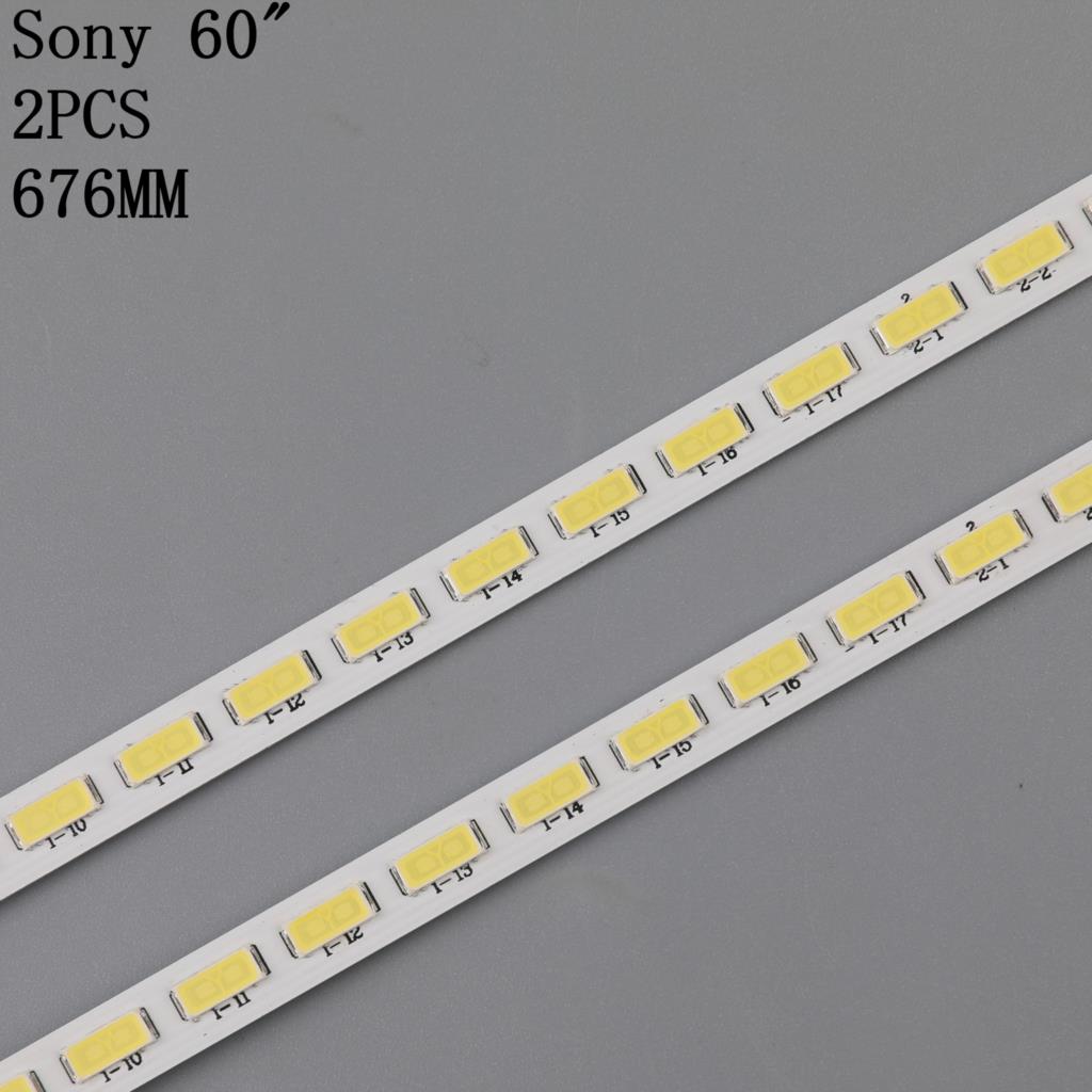 Kit 2pcs LED Strip For SONY KLV-60EX640 KDL-60R550A KDL-60R555A Sharp LC-60LE635 LC-60LE640U LC-60LE751 JE600D3GV2AY JE600D3LB4N
