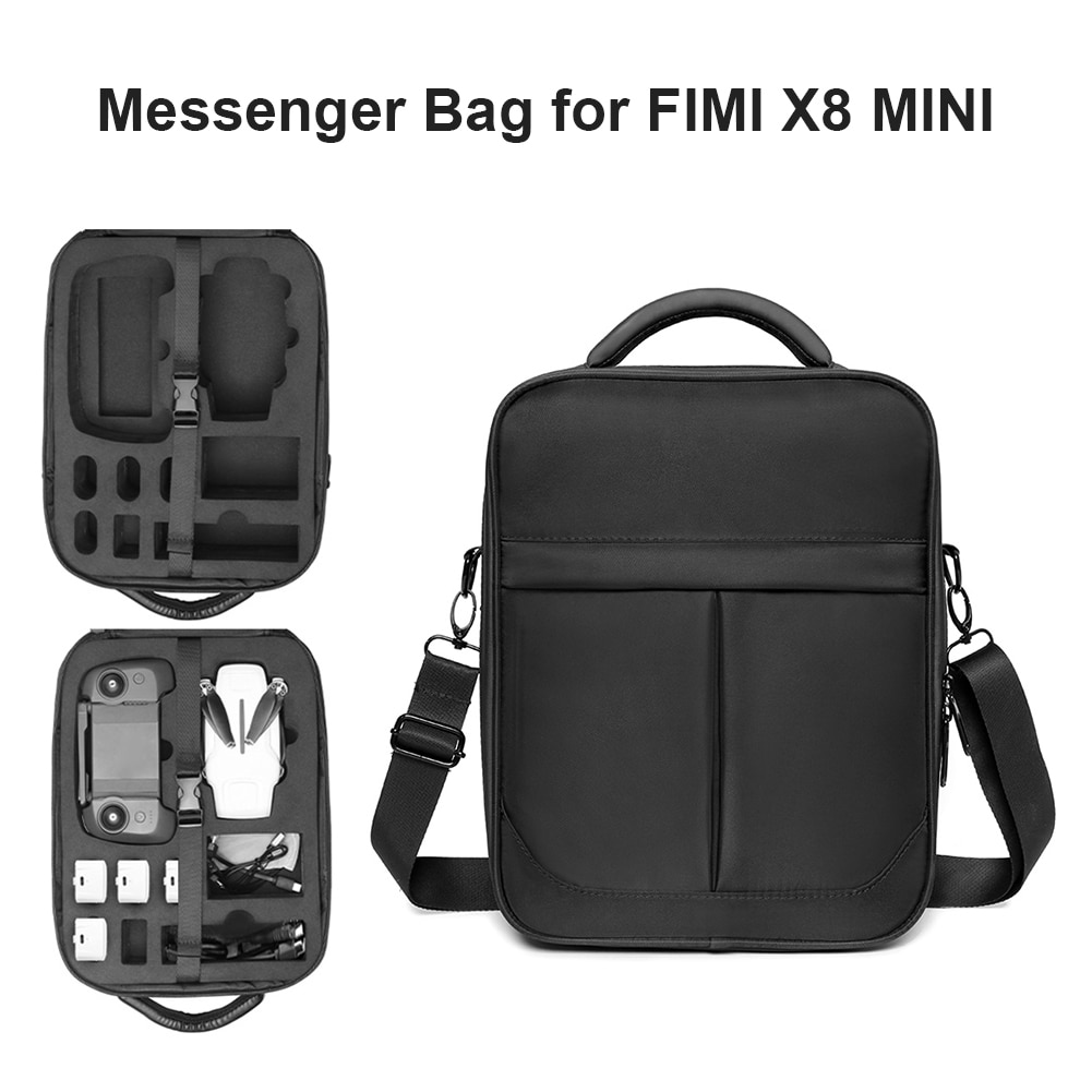 Drone Travel Case Carrying Storage Shoulder Bag for FIMI X8 Mini Drone Shockproof Crossbody Bag Drone Accessories