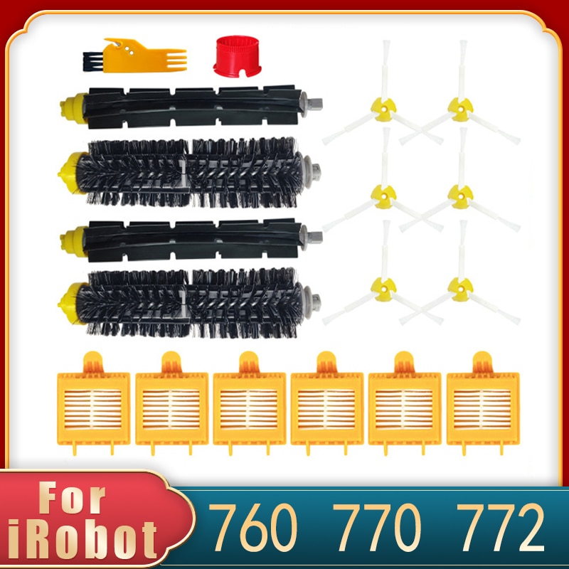 Main Side Brush Hepa Filter Part For iRobot Roomba 700 Series 760 770 772 774 775 776 780 782 785 786 790 Vacuum Cleaner Kit
