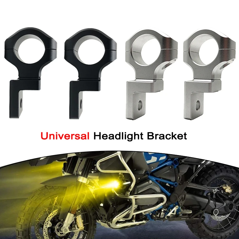 22mm 25mm Motorcycle LED Headlight Bracket Mount Clamp Fork Tubes Motorbike Fog Lights Brackets For