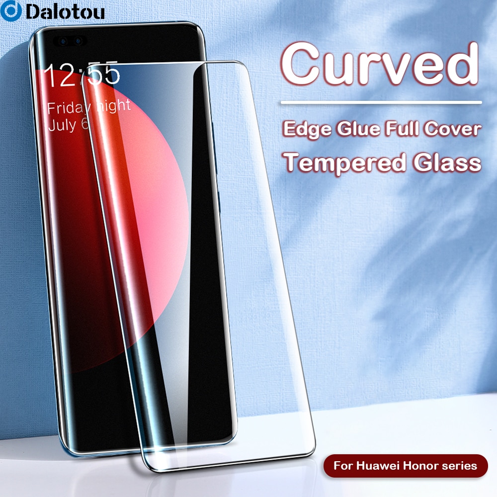 Full Cover Curved Tempered Glass For Huawei Honor 50 60 30 Pro Plus Lite Screen Protector On Honor Nova 9 7 Pro Protective Glass