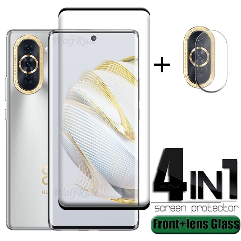 4-in-1 For Huawei Nova 10 Glass For Huawei Nova 10 Tempered Glass HD 9H Film Screen Protector For Huawei Nova 10 Pro Lens Film