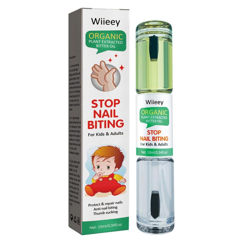 No Bite Nail Polish Nail Biting Stop Fingernail Oil With Double-Head Design Anti-Nail Biting Oil Fingernail Care For Boys Girls
