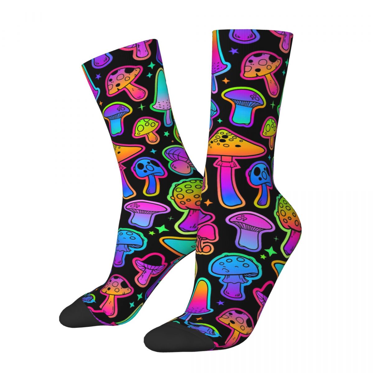 Happy Funny Male Men Socks Casual Psychedelic Magic Sock Mushrooms Sport Women Socks Spring Summer Autumn Winter