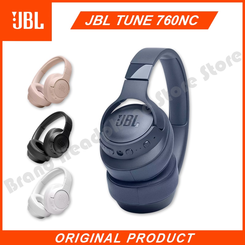 Original JBL TUNE 760NC Wireless Bluetooth Headphones Noise Cancelling Pure Bass headset Gaming Sports headphone with Mic T760NC
