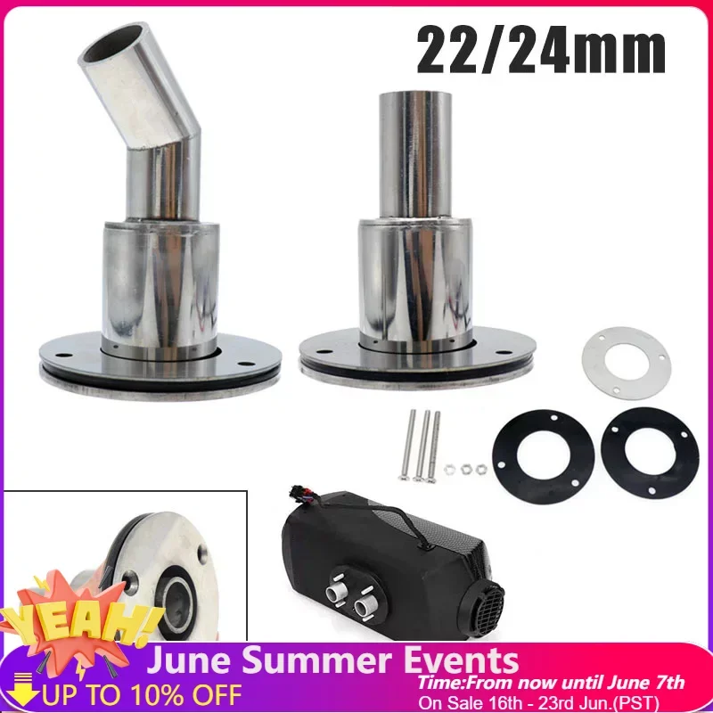 Stainless Steel 316 Thru Hull Exhaust Fitting Tube Pipe Socket Hardware Part of Air Diesel Heater