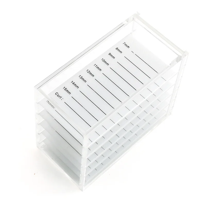 False Eyelash Extensions Storage Box 5 Layers Acrylic Pallet Lash Organizer Holder Display Stand