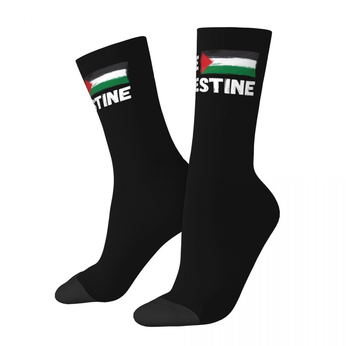 New Men's Socks Harajuku Free Gaza Palestine Flag Arabic Sock Palestinian Skateboard Women's Socks Spring Summer Autum