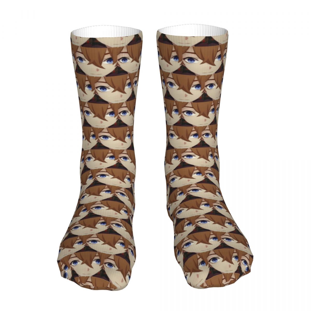 Genshin Impact Childe Tartaglia Face Sock Socks Men Women Polyester Stockings Customizable Design