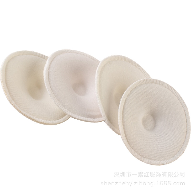 4Pcs Baby Feeding Breastfeeding Washable Breathable Absorbency Mom Necessary Breast Pads Anti-overflow Maternity Nursing Pad