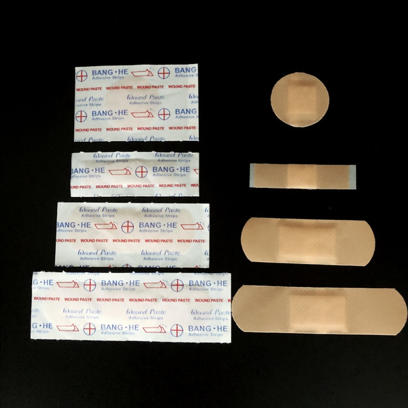 100pcs/set Skin Color Band Aid for Children Baby Wound Dressing Patch Medical Strips Bandages Wound Plaster First Aid Patches